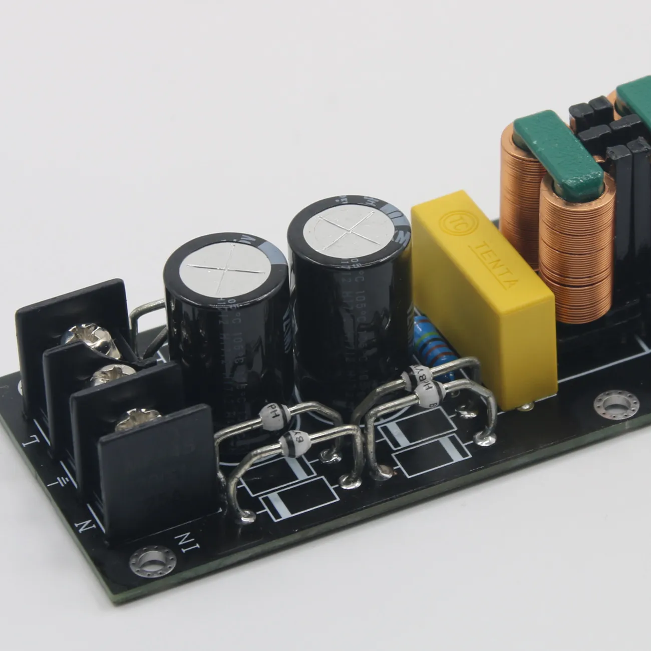 高効率DC電源フィルターモジュール、DIYオーディオサウンドホームアンプ、2000w、15a emi、AC110V-265V