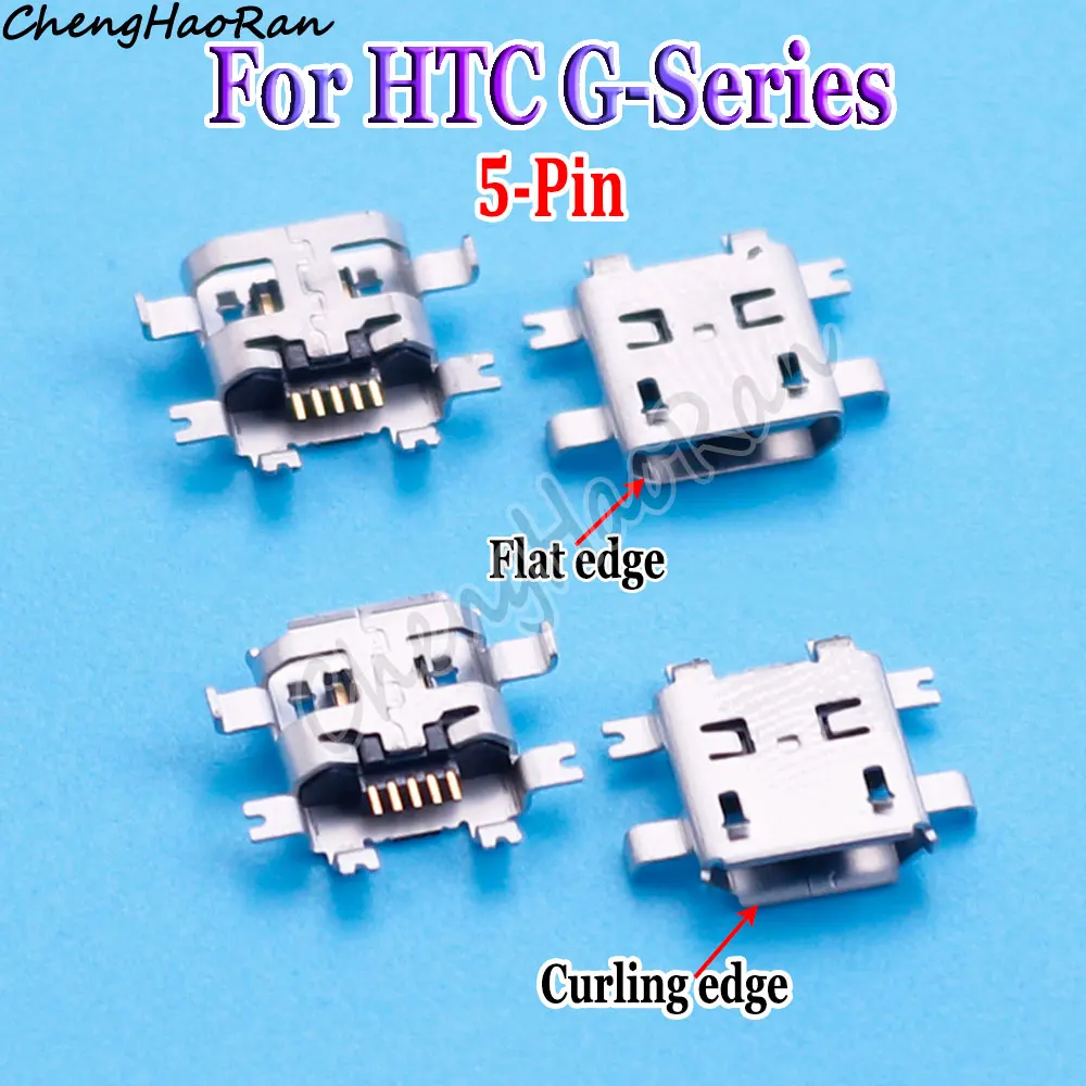 

1/2/5 PCS USB 5 Pin Tail Plug Power Charging Port Socket For HTC Mobile G Series Charging Port Built-in Female Connector