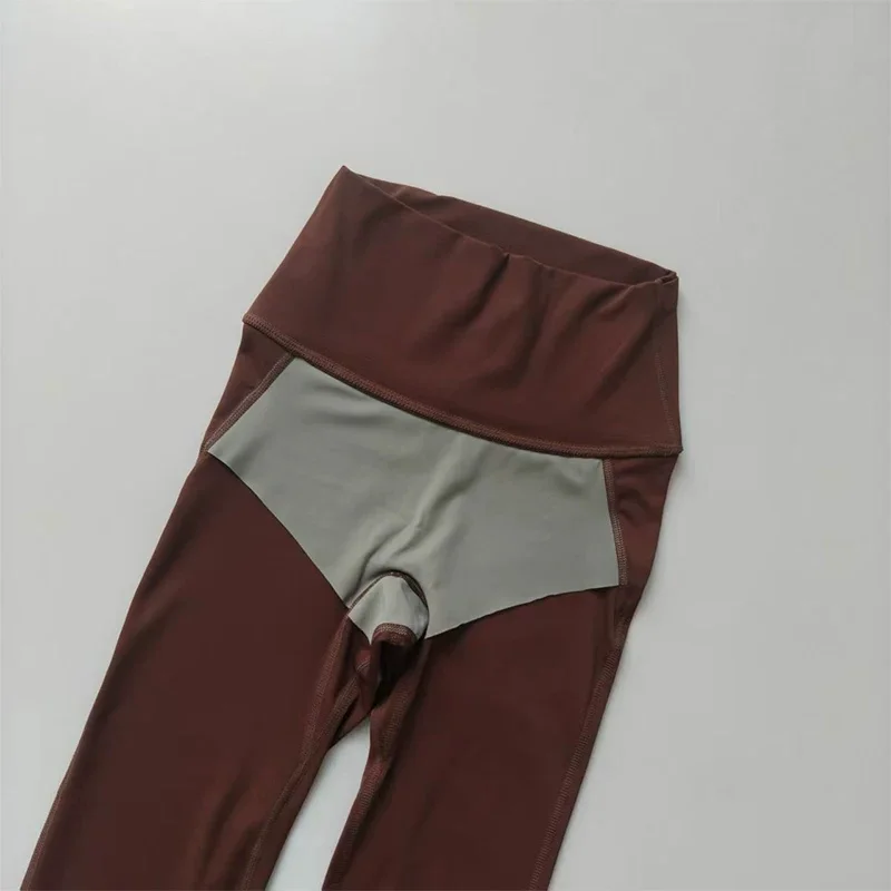 Damen-Stretch-Leggings mit hoher Taille, integriertem Innenfutter, ohne Unterwäsche, Scrunch-Design, Po-Lifting-Effekt, Yoga-Hose für Pilates und Workout – Detail 10