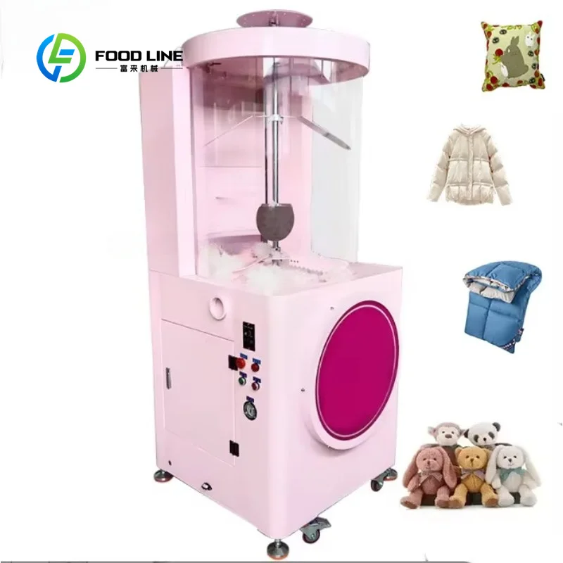 Plush Toy Filling Stuffing Machine High Quality Fiber Type For Teddy Bear Processing FL Customized Wholesale