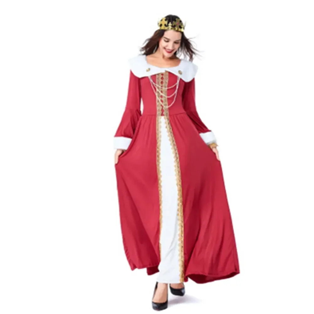 Halloween Royal Retro Court Masquerade Aristocratic Queen And King Costume