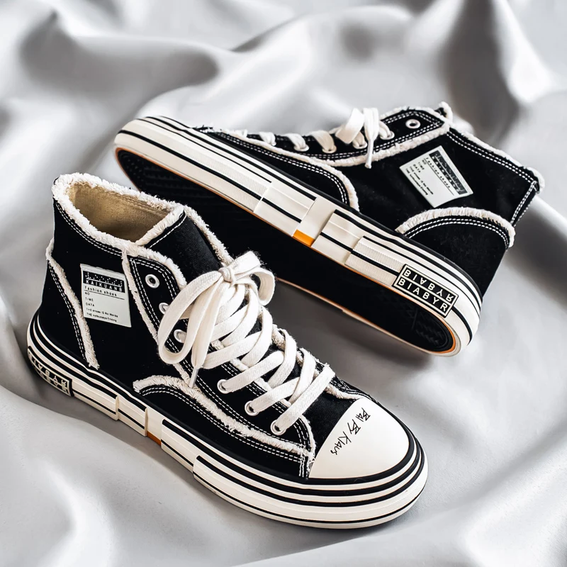 

2025 New Dissolved Shoes Canvas Shoes for Male Students Sports and Leisure Men's Shoes Versatile Board Shoes