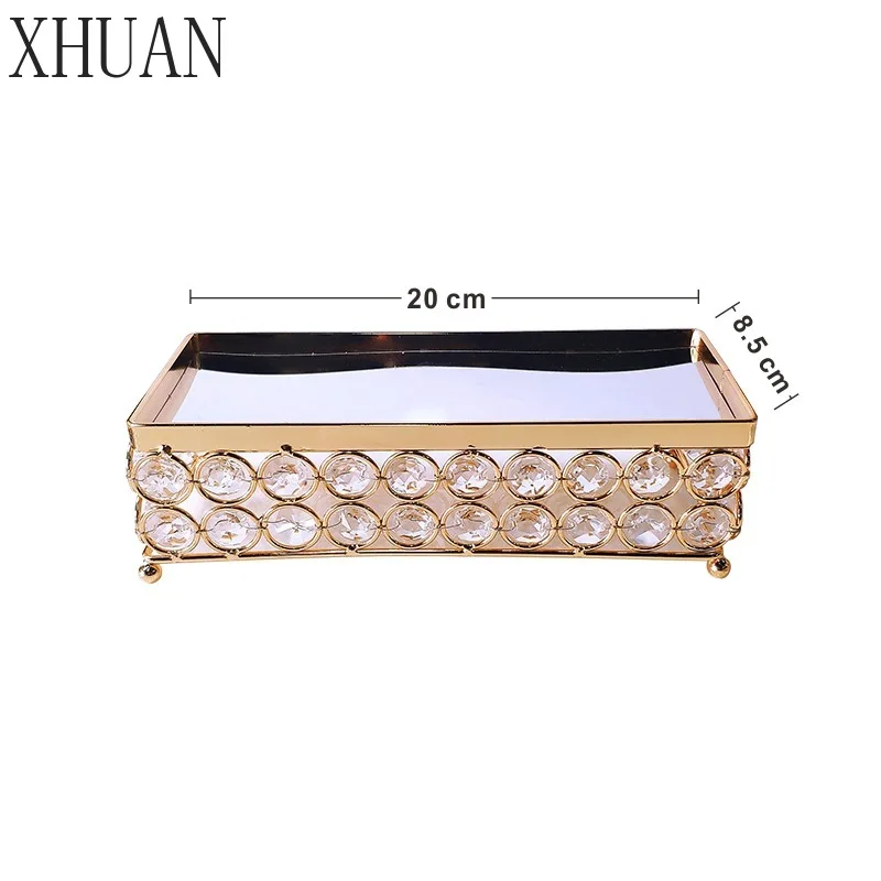 Hot Mirror Crystal Dessert Stand Cake Stand For Restaurant Wedding