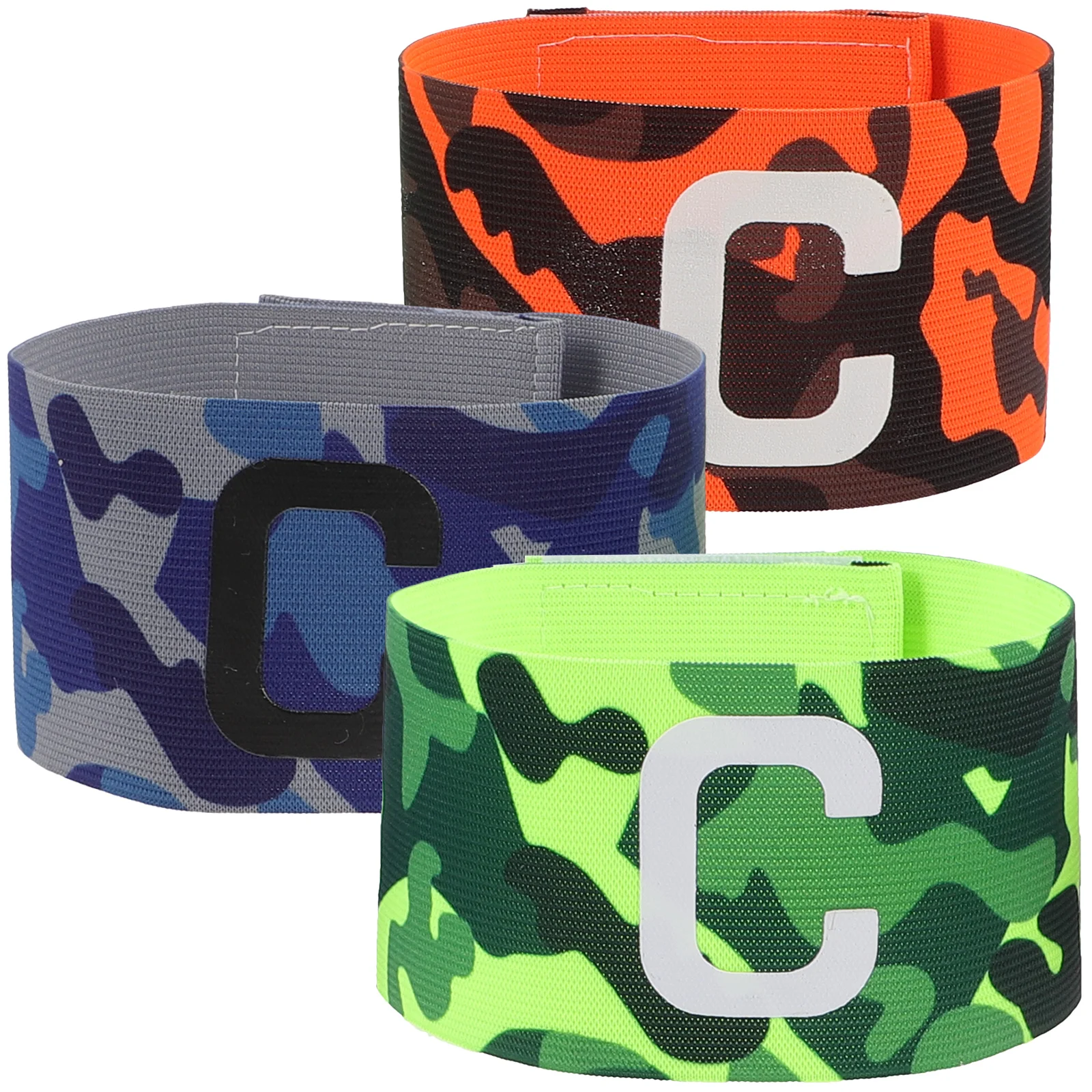 3 Pcs Captain Armband Football Wear-resistant Badge Soccer Convenient Supply Bands Wristbands