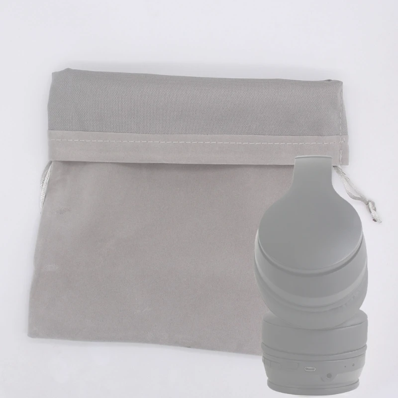 Small Bag Lightweight Headphone Storage Bag Headset Carrying Pouch Headphones Portable Drawstring Pouch for Headphones