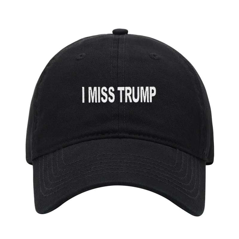 

Men's and Women's Sports Leisure Fashionable Retro Baseball Hats, I Miss Trump Gift Black