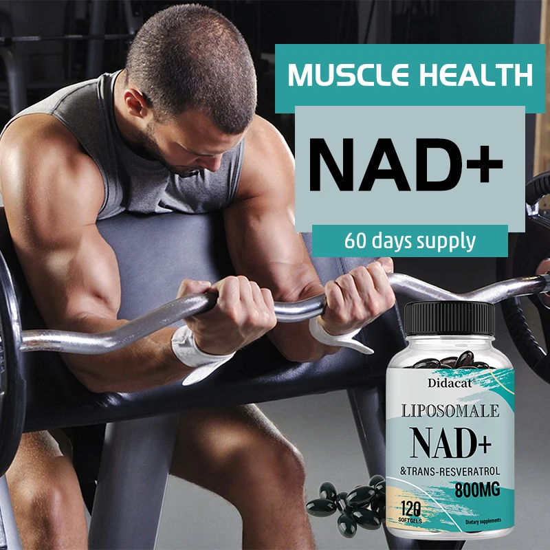 Liposomal NAD+ with Trans-Resveratrol Supplement - High Dose 800mg for Optimal Absorption - Supports Heart, Cell & Muscle Health