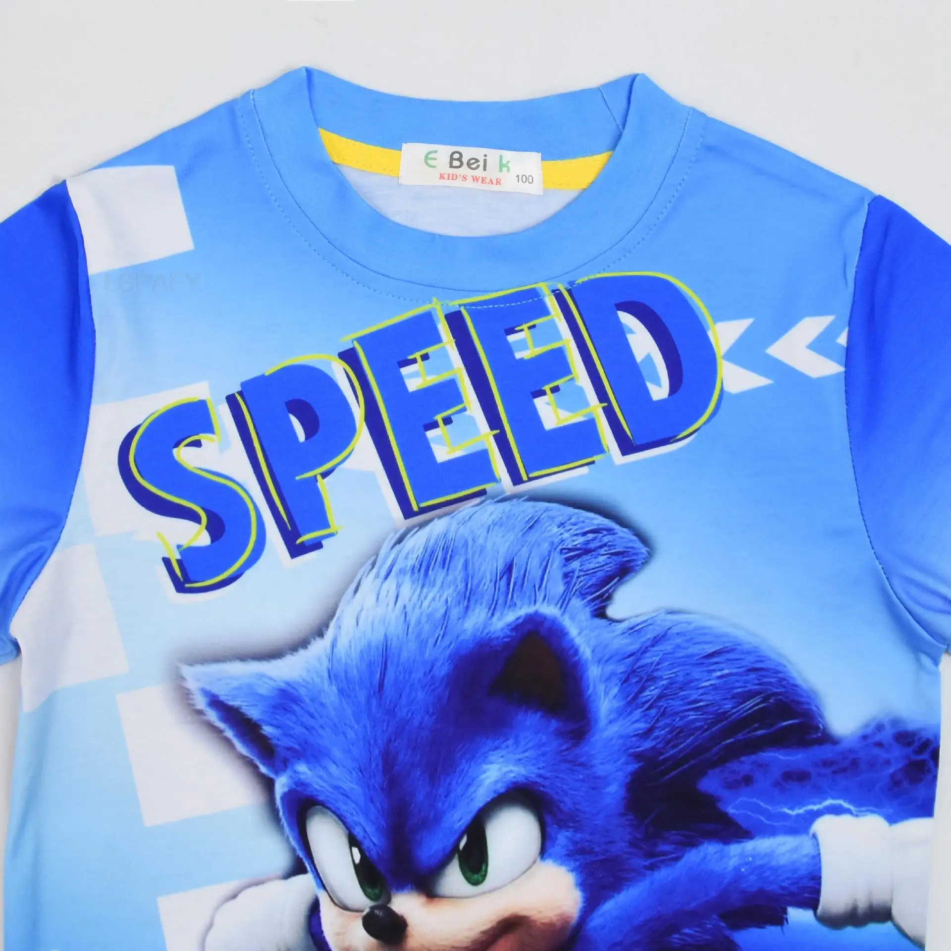 SONIC RACING Conjuntos de roupas infantis, Meninos Roupas Pijamas, Crianças Pijamas Set, Bebés Meninas Pijamas de Algodão Dos Desenhos Animados,