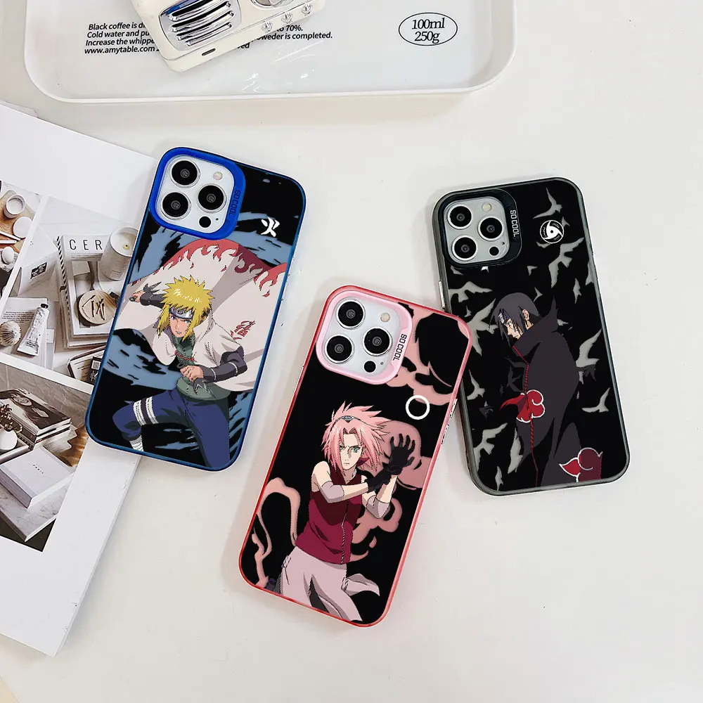 Japan Anime Narutos Pians Phone Case for XiaoMi Mi 11 Lite 12T POCO X3 GT NFC F4 X5 5G Lens Creative Border Hard TPU PC Cover