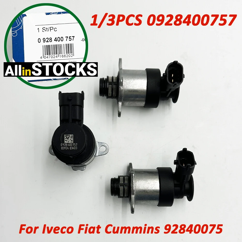 1/3PCS 0928400757 1462C00998 High Pressure Fuel Pump Regulator Metering Control Solenoid Valve 92840075 For Iveco Cummins Fait