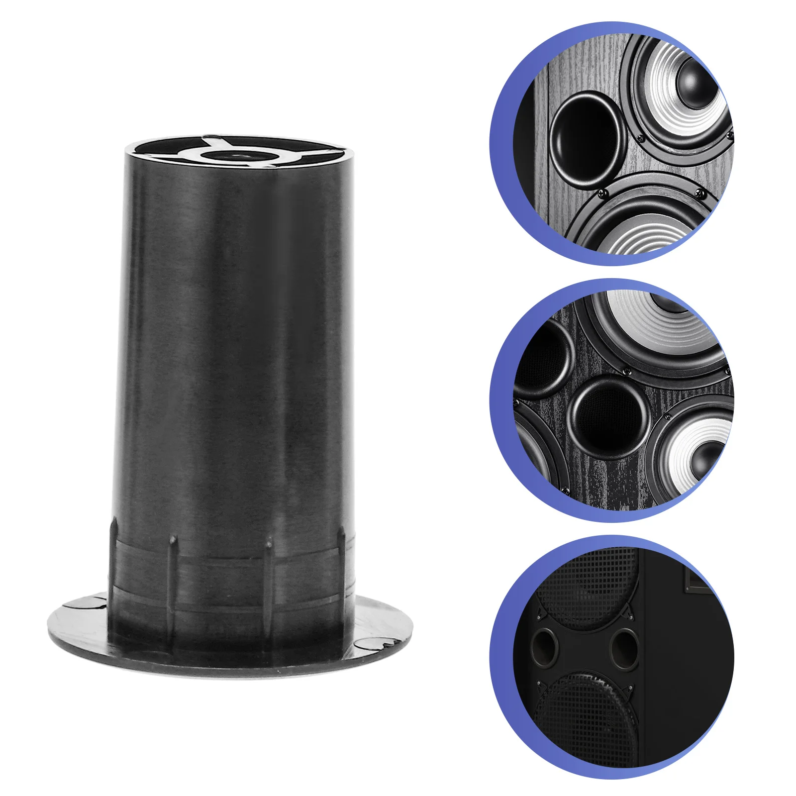 8 Pcs Drum Muffler Rings Speaker ABS Pilot Hole Audio Tube Plastic Subwoofer Port Cabinet