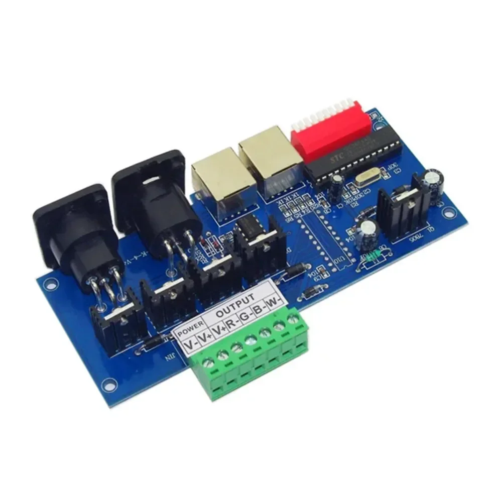 

4CH RGBW Strip Easy dmx512 Controller decoder Dimmer- RGBW Strip Module Dump Node DMX-NET-K-4CH-BAN