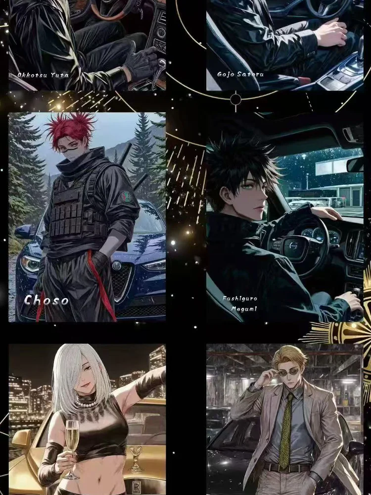 2025 nouveau Club Xuanji JJK toutes les cartes A6 en acrylique Jujutsu Kaisen cartes à collectionner Gojo Satoru Doujin enfants passe-temps Collection jouet et cadeaux