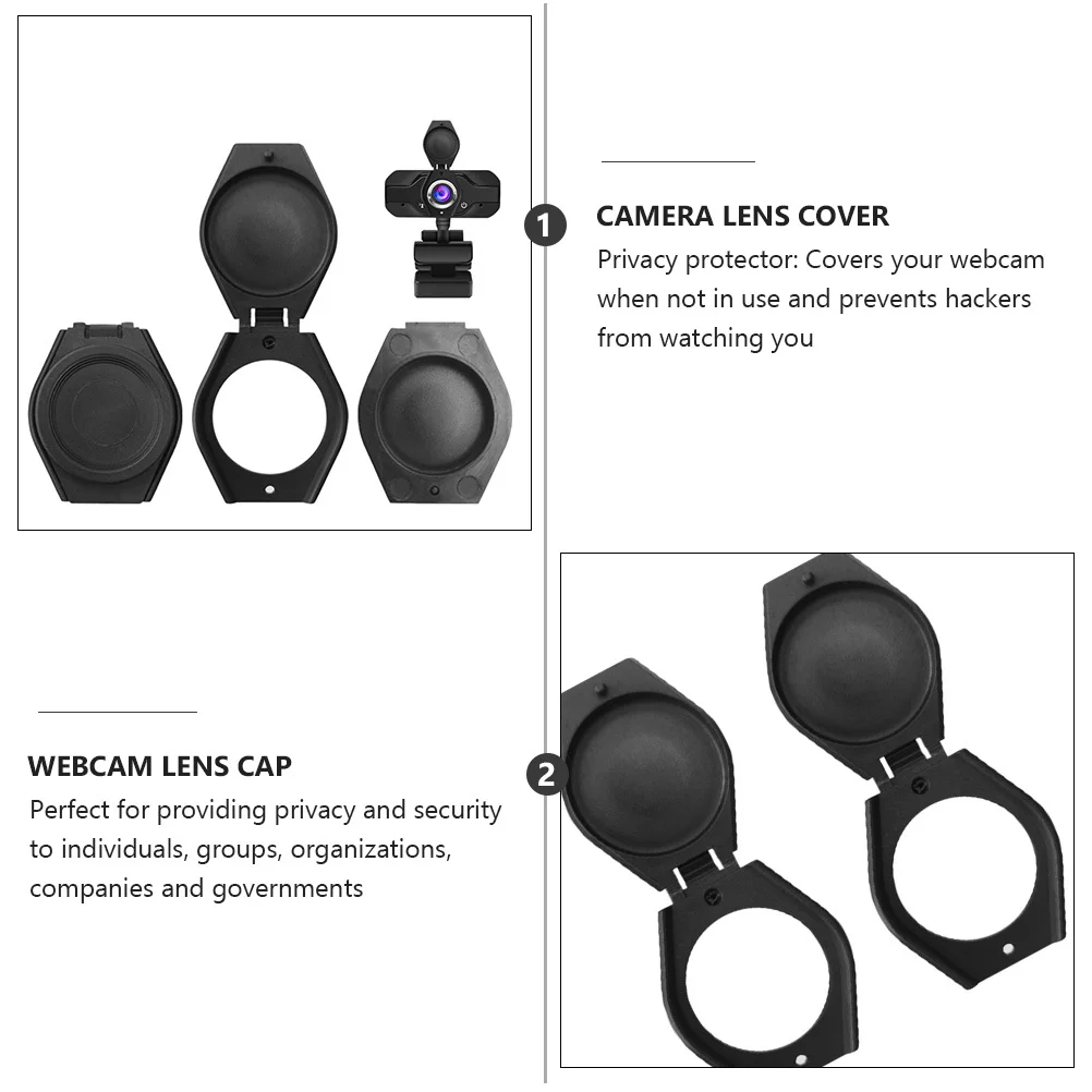 12 pezzi Copriobiettivo per webcam Privacy Cappucci protettivi per lenti Accessori per desktop per laptop Privacy