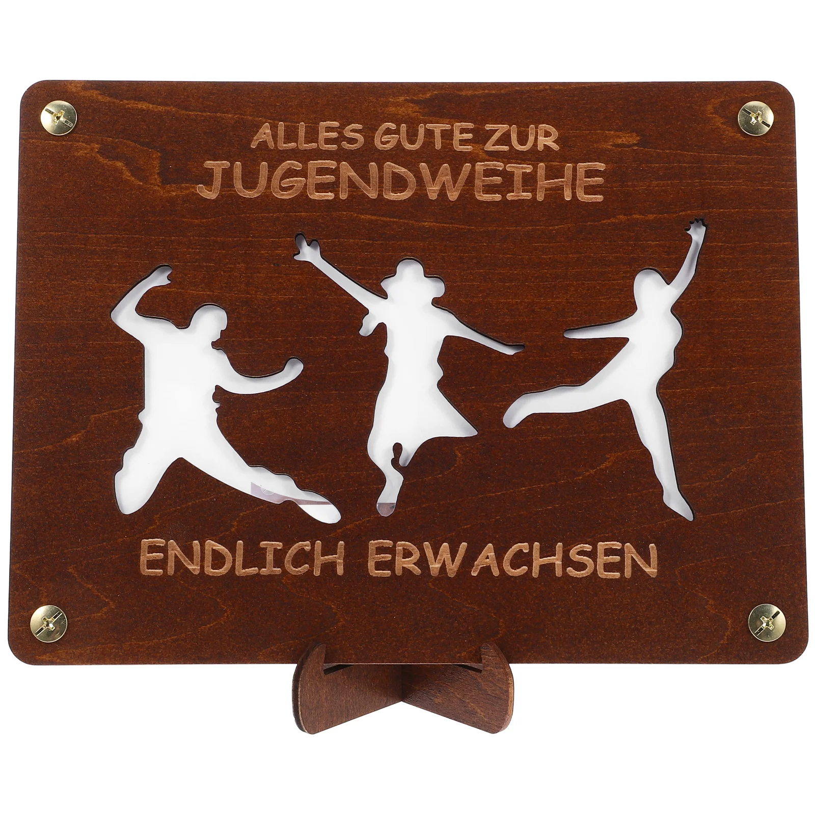 Wood Money Container Rectangular Durable Cash Holder Portable Graduation Money Wallet Display Cash Organizer Graduation Gifts