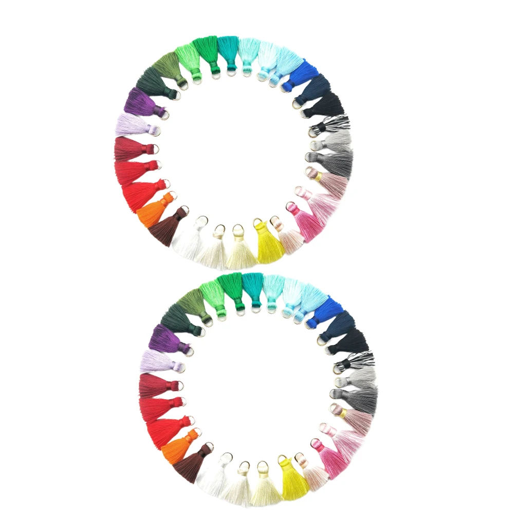

60 pcs Decorations Long Style Mini Ring Bright Color Lightweight Durable For Diy Keychain Bracelet Earring Jewelry Supplies