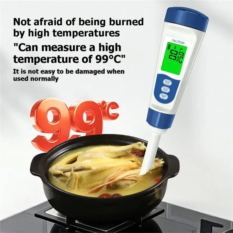 

Digital Salinity Meter Hydrometer Tester Aquarium Saltwater Detector For Soup Ingredients