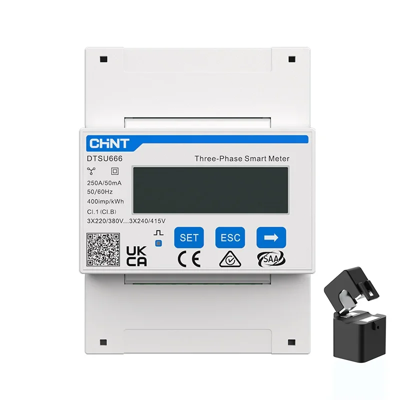 CHINT DTSU666-G Watt-hour Meter Intelligent Digital Display 3 Phase Miniature Electronic