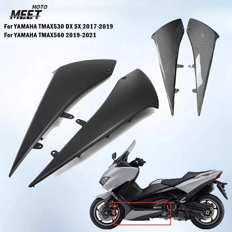 Black Complete cowl Fairings For TMAX T-MAX T MAX 530 2017 2018 side under lower fairing TMAX530 560 T-MAX560 2019 2020 2021