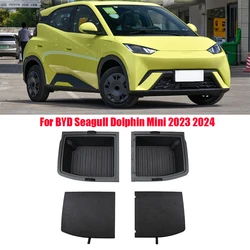 For BYD Seagull Dolphin Mini 2023 2024 Car trunk storage box made of PP material for interior storage and organization