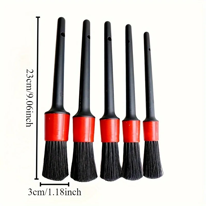 6 قطعة غسيل السيارات فرشاة شعر ناعمة تفاصيل المنزل سيارة الاستخدام المزدوج فرشاة صغيرة سيارة الفجوة الداخلية أداة تنظيف منفذ الهواء متعددة الوظائف #3