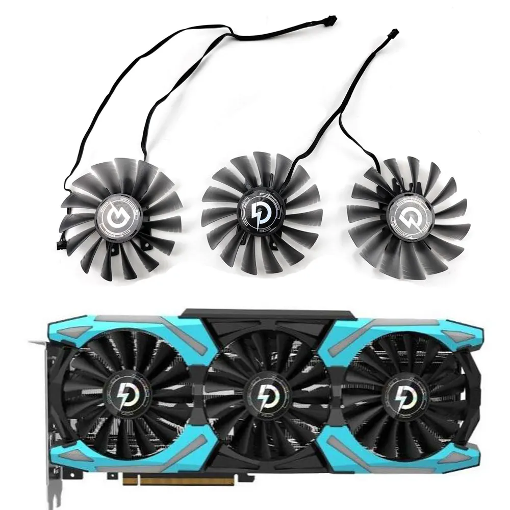 Original graphics card fan suitable for PELADN RTX2080 2080SUPER graphics card cooling fan replacement