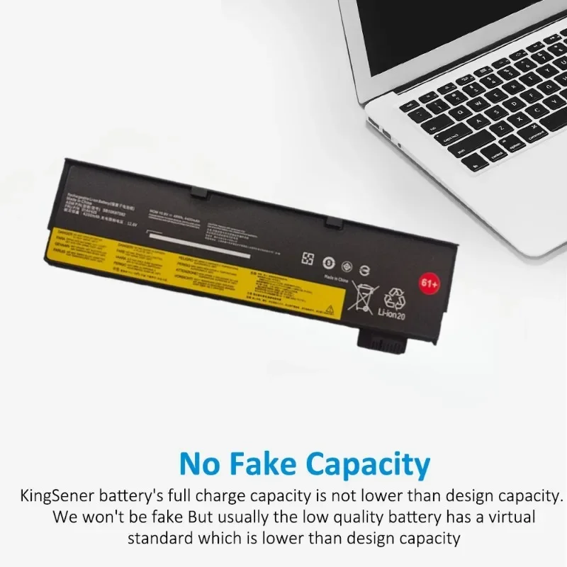 10.8V 6600mAh Laptop Battery For Lenovo ThinkPad T470 T480 T570 T580 P51S P52S 01AV427 01AV428 01AV423 SB10K97580 61+