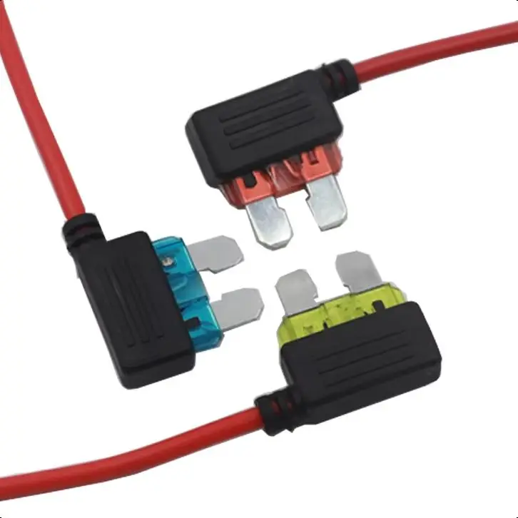 【5-1PCS】Mini Micro Standard Car Fuse Holder 16AWG Add-a-circuit TAP Adapter ATM APM Blade Fuse Extension Cord 5A 10A 15A 20A