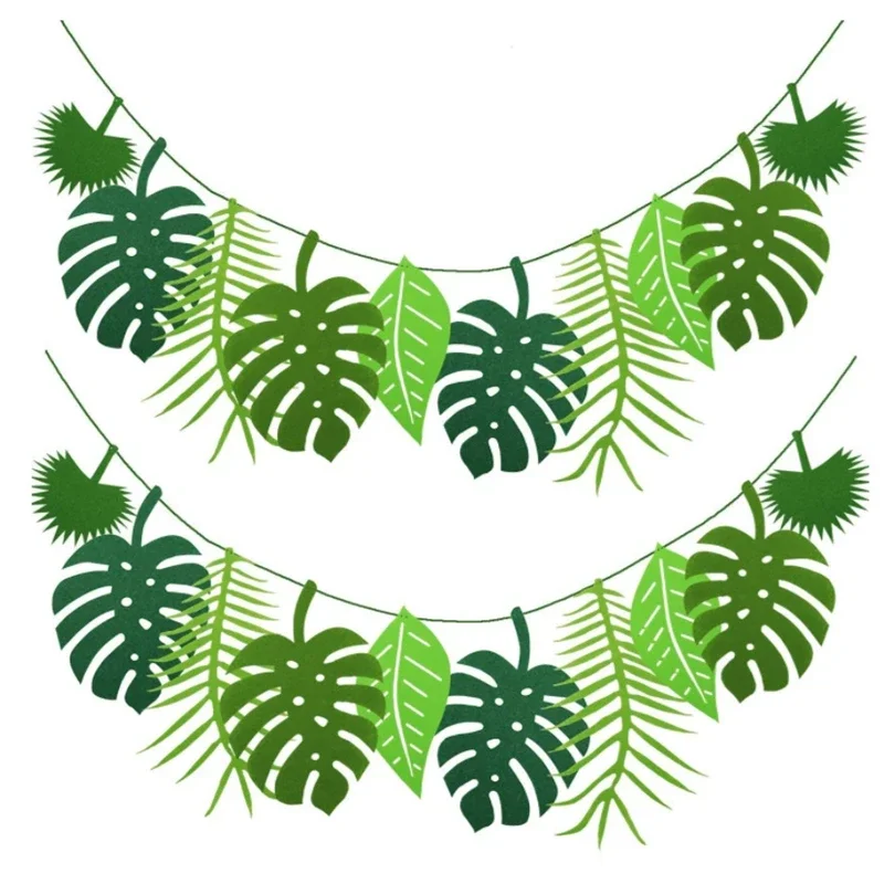 Decoración de hojas de tortuga, fiesta hawaiana, fiesta de feliz cumpleaños de verano, decoración temática tropical de la jungla de Safari, decoración de fiesta temática de dinosaurio