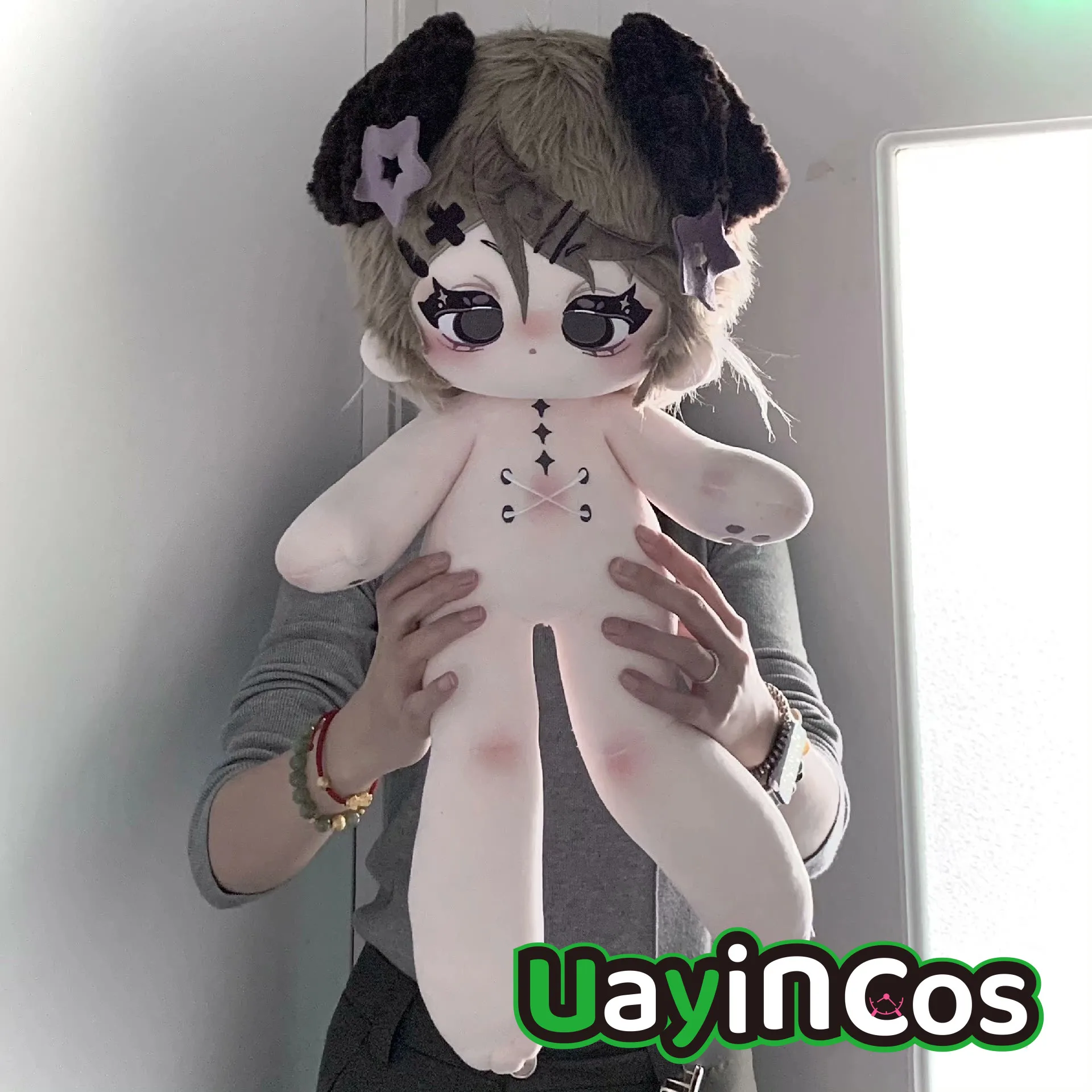 

60cm Anime No Attributes ka mi Monster Stuffed Soft Plushies Plush Pillows Cotton Doll Body Aventurine Anime Figure Toy For Gift