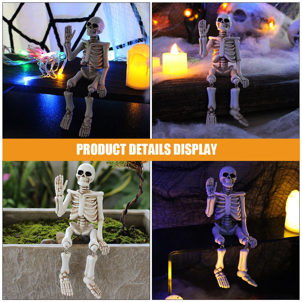 

1Pcs Halloween Figurine Resin Decoration Wear-Resistant Crafted Decor Unique Shape Multi-Purpose Home Office
