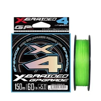 Nuevo Japón Original YGK-X4 Stander trenza PE línea actualización X4 línea multifilamento pesca 150m/200m para carpa sedal de pesca de lubina