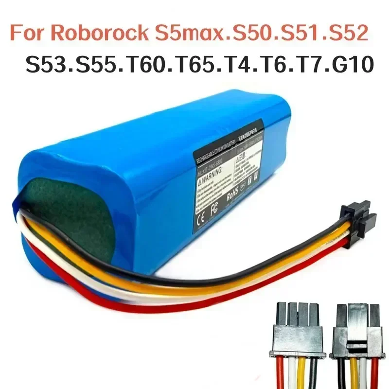 8800mAh for Roborock S5max S50 S51 S52 S53 S55 S7 S8 T60 T61 T65 T4 T6 T7 T8 G10 G20 P50 P51 P55 Q70 Q75 Sweeping Robot Battery