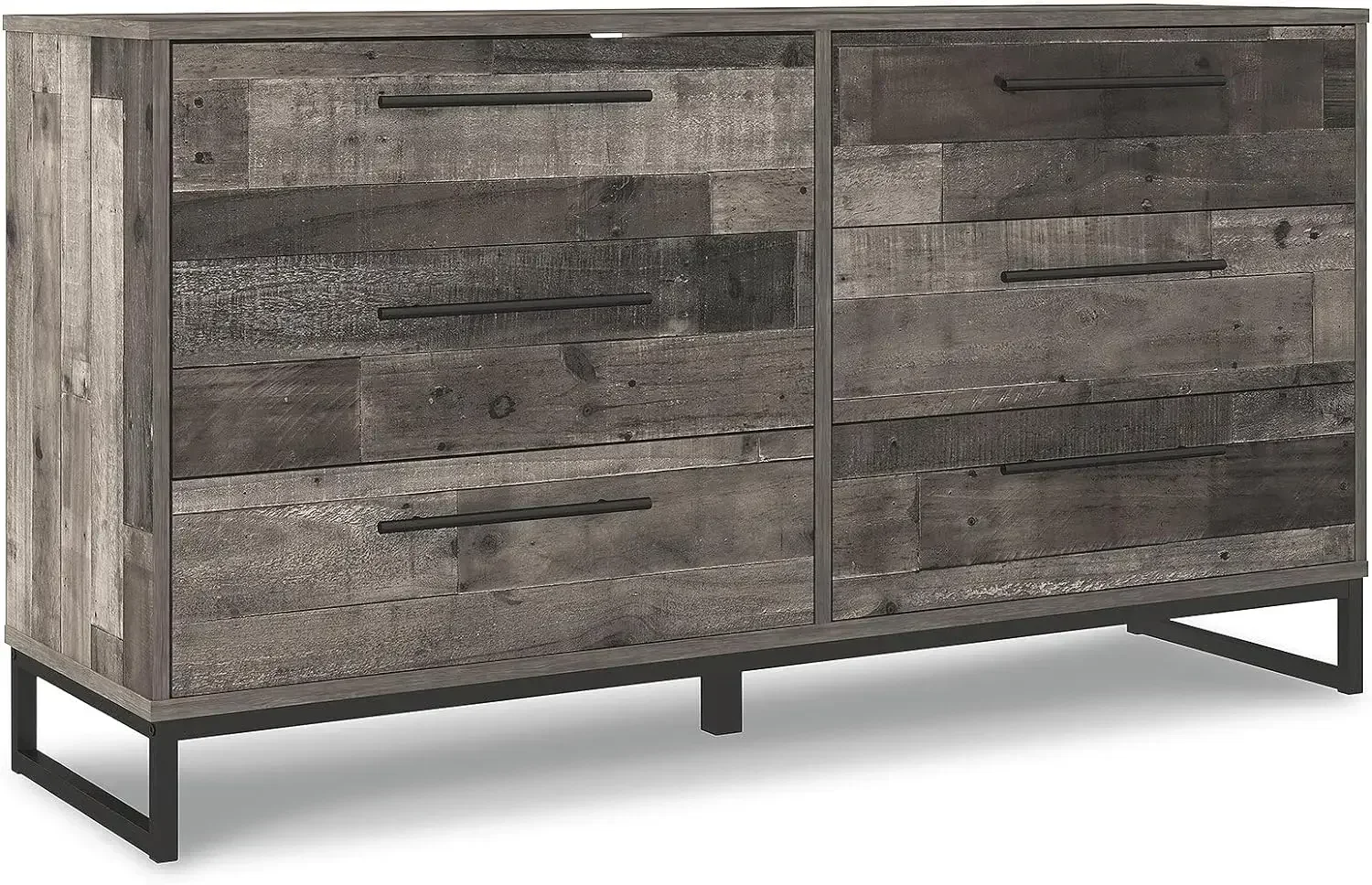 Neilsville 6 Drawer Dresser, Dark Brown,18.88