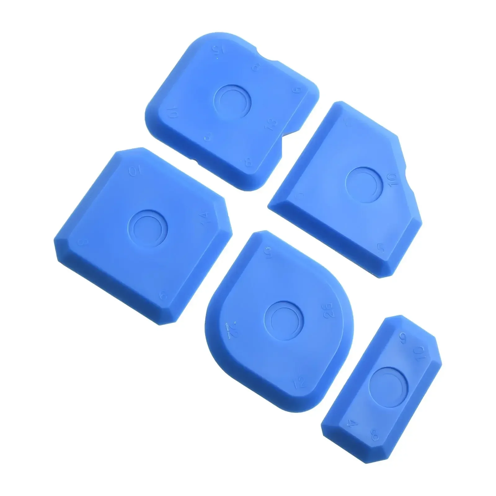 Sealant Tool Silicone Applicator 5pcs Blue Caulk Essential Tool Silicone Spreader Finish Kit Spreader Finish Kit