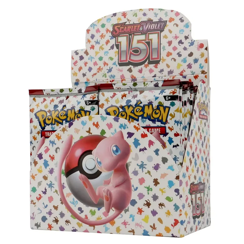 324/360Pcs English Version Pokémon TCG: Scarlet & Violet 151 Classics Expansion Booster Box Pokemon Trade Card 36 Pack Box Gifts