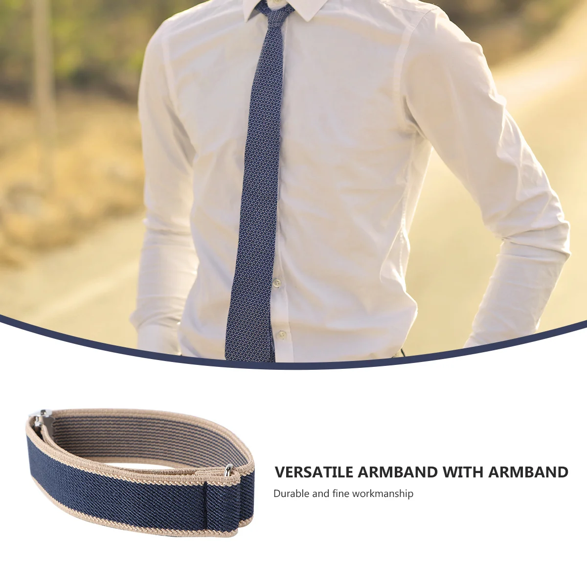 

1 Pair Elastic Armlet Unisex Stretchy Armband For Men Women Sleeve Ring Holders Simple Bangle Accessory Hat Compatible