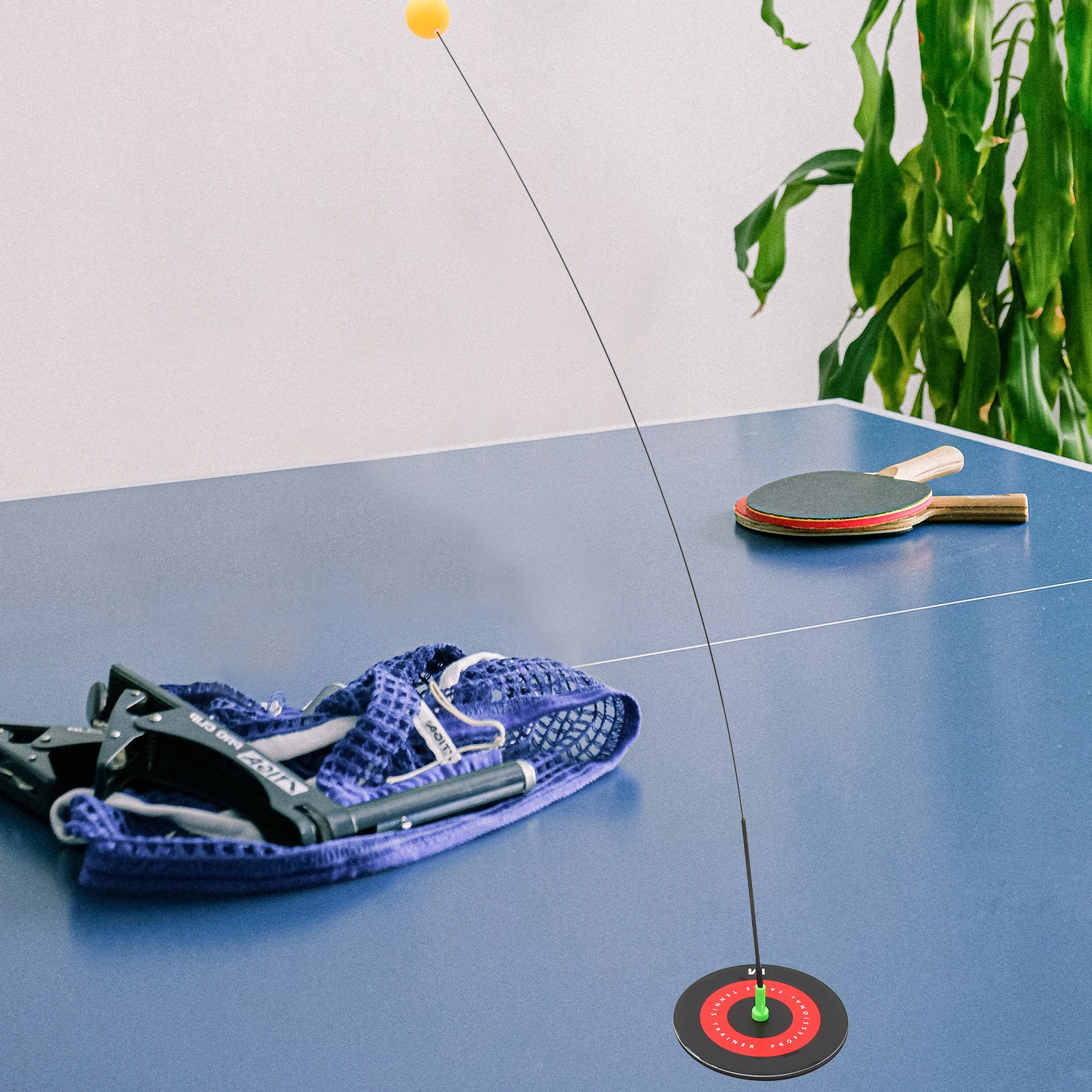 

1Set Table Tennis Training Kit 0.6m Racket Durable Eco-Friendly Material for Beginners Mastering Ball Rotation Fixed Position