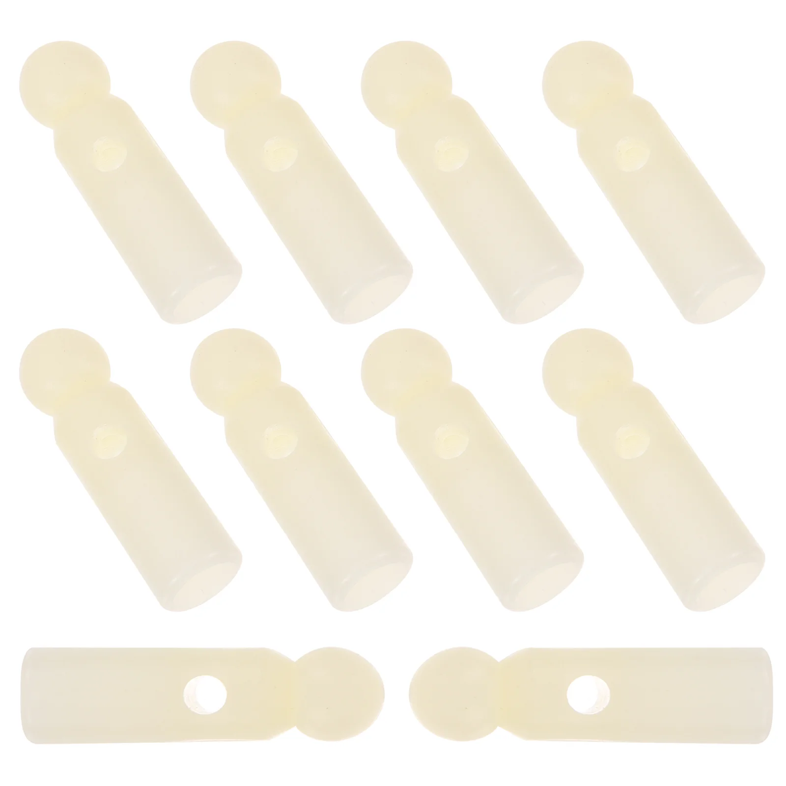 10 Pcs Umbrella Tail Beads Repair Accessories Bone Covers Reusable Replacement Plastic Foldable and