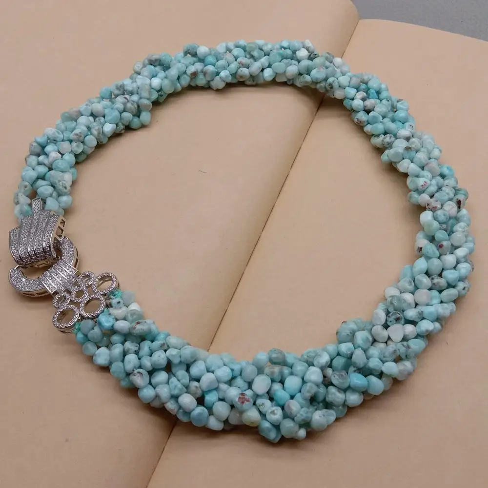 

Натуральный мультипрямой натуральный синий драгоценный камень, маленький самородок, массивное ожерелье