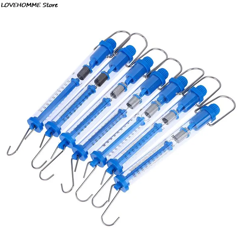 Practical Newtons Spring Scale Tubular Dynamometer Plastic Transparent Body Easy Hanging For Classroom image 4