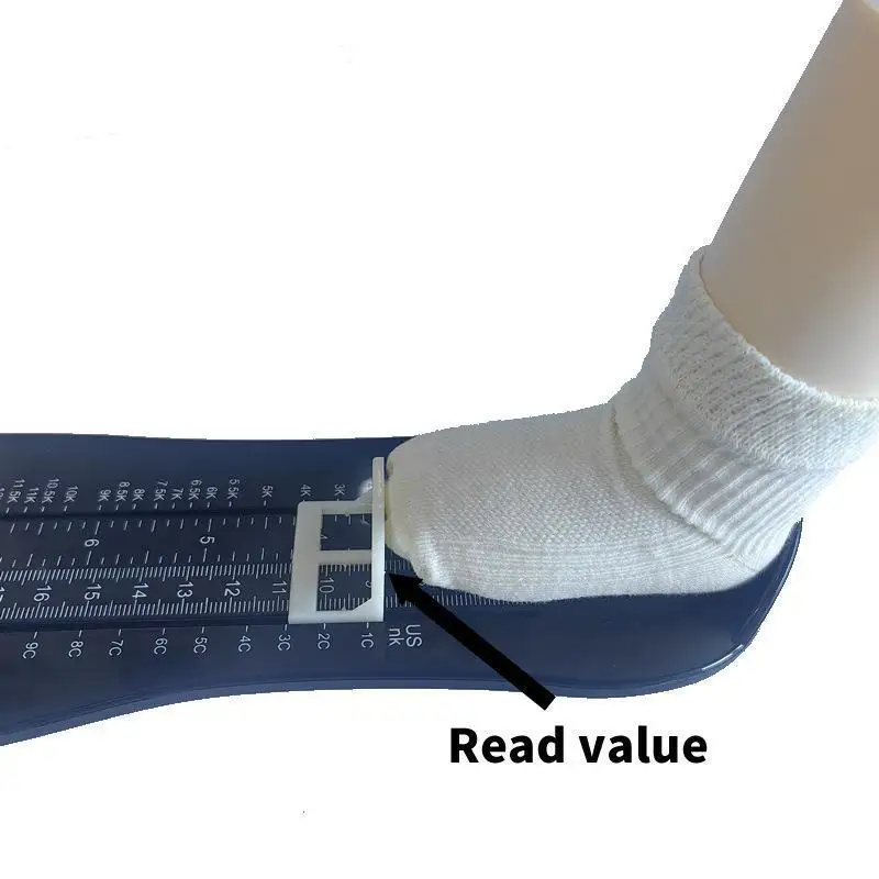 Verstellbares EU-Größenmessgerät für Erwachsenenschuhe, Fußmessgerät mit Aufhängedesign für die Fußpflege – Detail 3