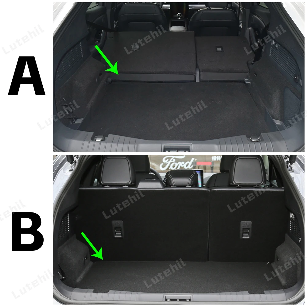 LUTEHIL For Ford Mustang-Mach E 2021-2024 23 22 Auto Full Coverage Trunk Mat Car Protective Pad Cargo Liner Interior Accessories
