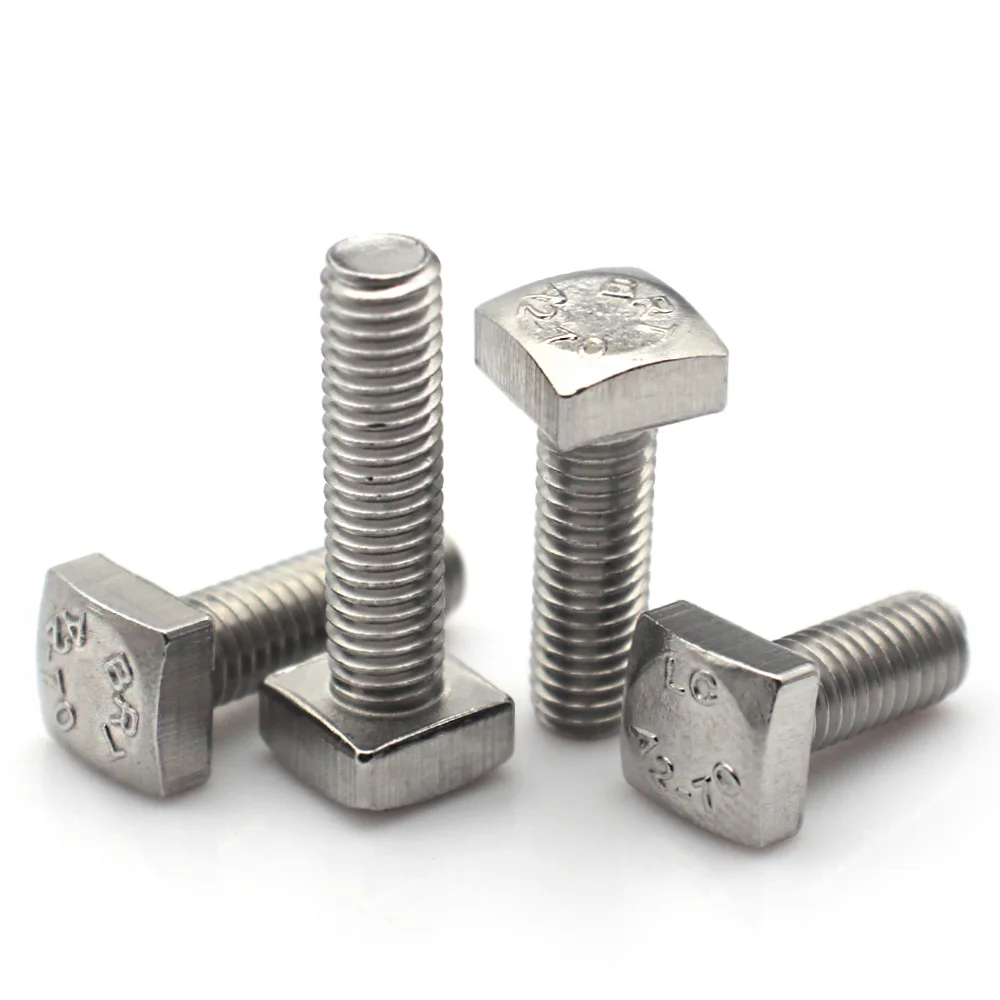 2–10 Stück 304 Edelstahl-Vierkantschrauben M4 M5 M6 M8 M10 M12 C-Qualität Strukturschrauben Hochleistungs-Befestigungselement für den Bau – Detail 10