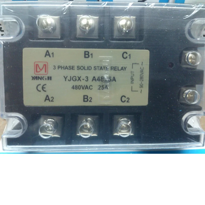 Yang relay YANGJI three-phase AC solid state relay YJGX-3 A4825A (25A/480V)