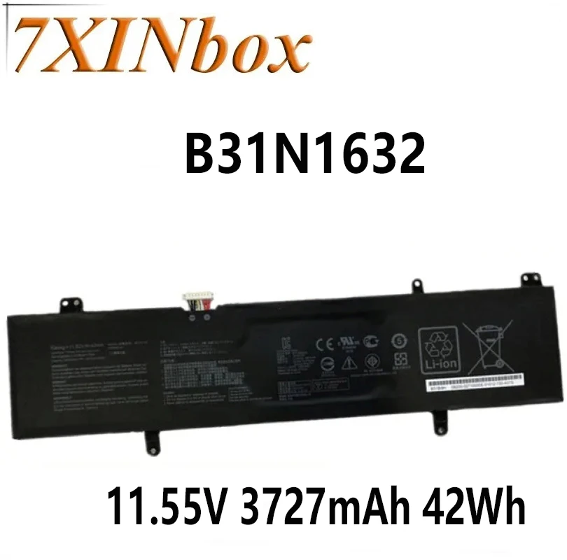 

7XINbox 11.55V 3727mAh 42Wh B31N1632 3ICP5/57/81 0B200-02540000 Original Laptop Battery for ASUS Vivobook 14 X405 X405U X405UA