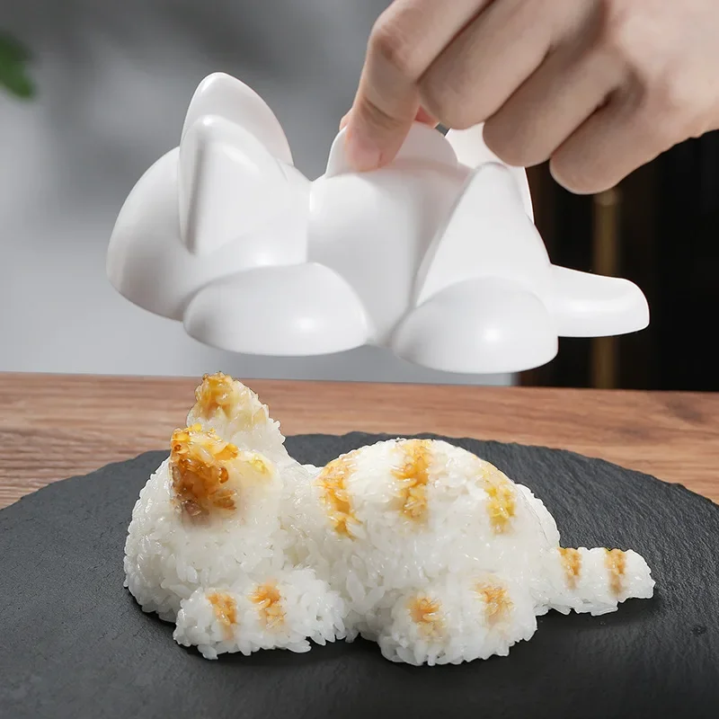 

Cute Sushi Tools Onigiri Molds Cat Animal Shape Sushi Kids Rice Mashed Potato Pumpkin Mash Baking Supplies Kitchen Gadgets