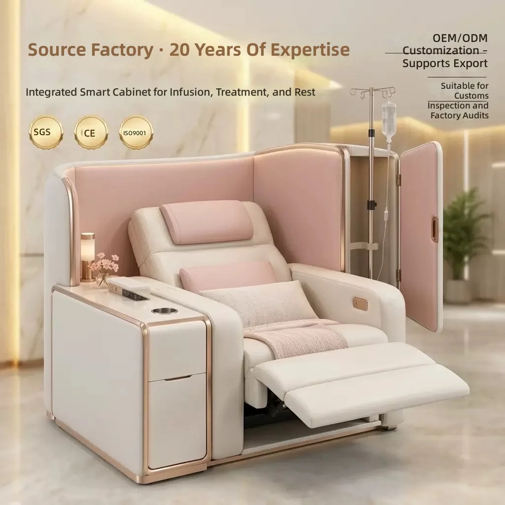 Medical Aesthetic Infusion Chair Smart Side Cabinet Single-Seat Electric Multifunctional Light-Luxury Leather Sofa Reclining