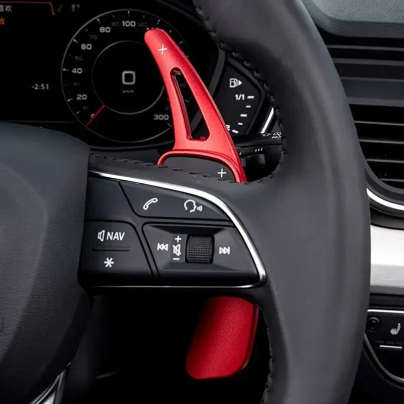 Pá de mudança de volante para Audi A3/S3 Facelift A5 S5 2017 A4 B9 Q7 2016-2017 TT TTS Shifter Paddle Shift Extension