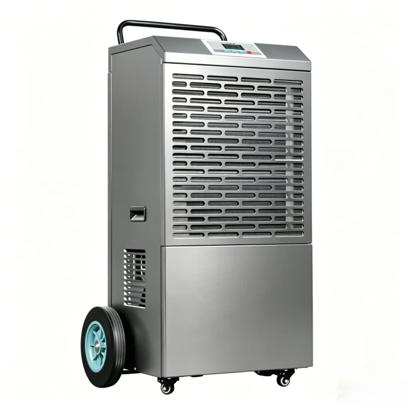 Industrial Portable Dehumidifier 90L/D Mobile Commercial Warehouse Basement Air Dryer Humidity Control Machine with Wheels